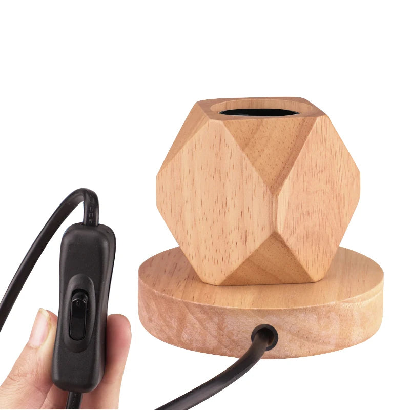 Lampe de chevet en bois