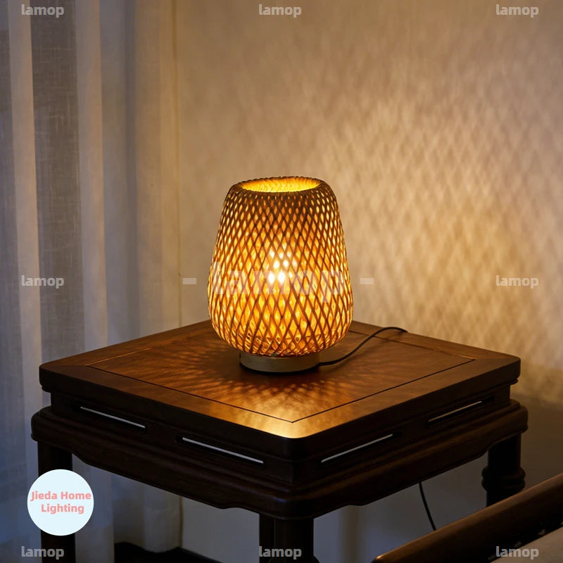 Lampe de chevet bambo