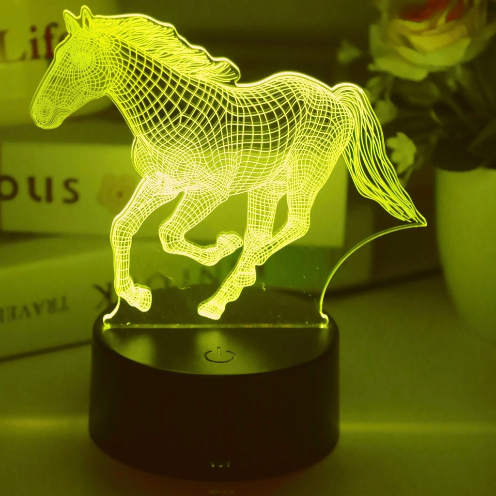Lampe de chevet cheval