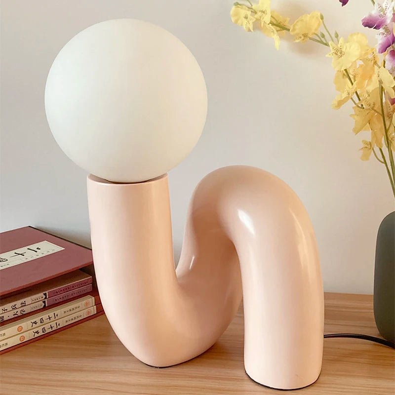 Lampe de chevet bordeaux