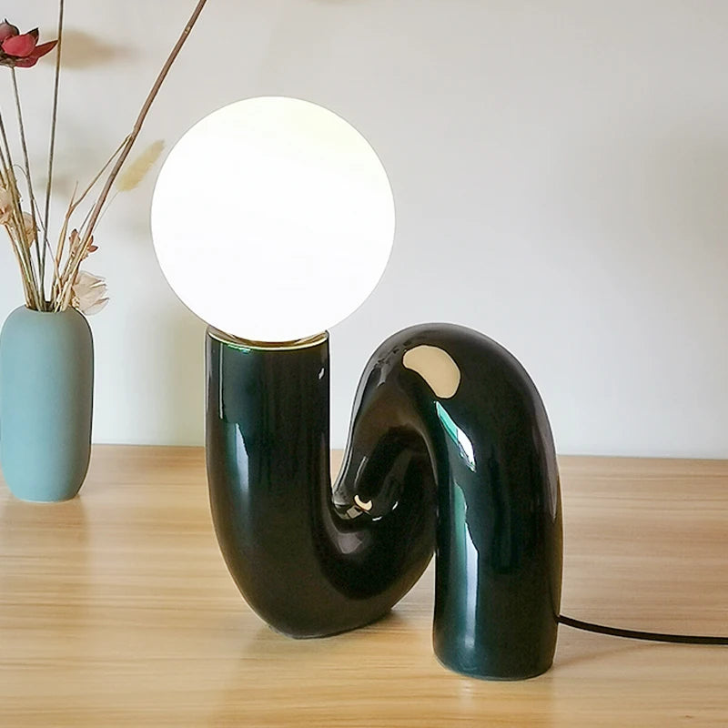 Lampe de chevet bordeaux