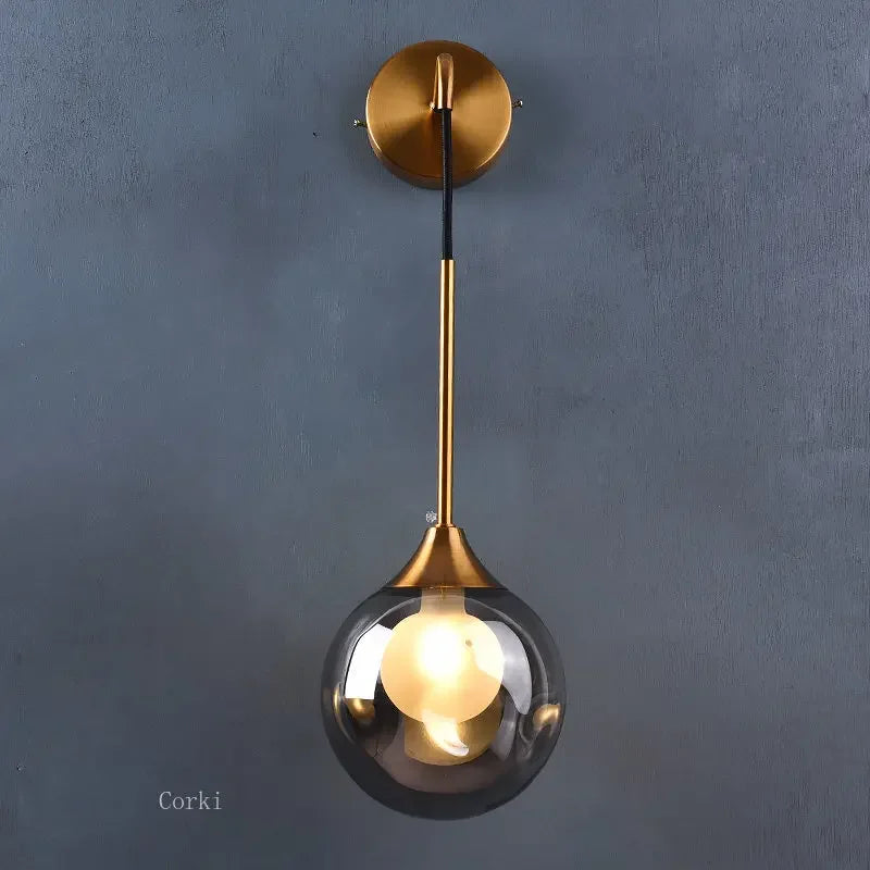 Lampe de chevet or