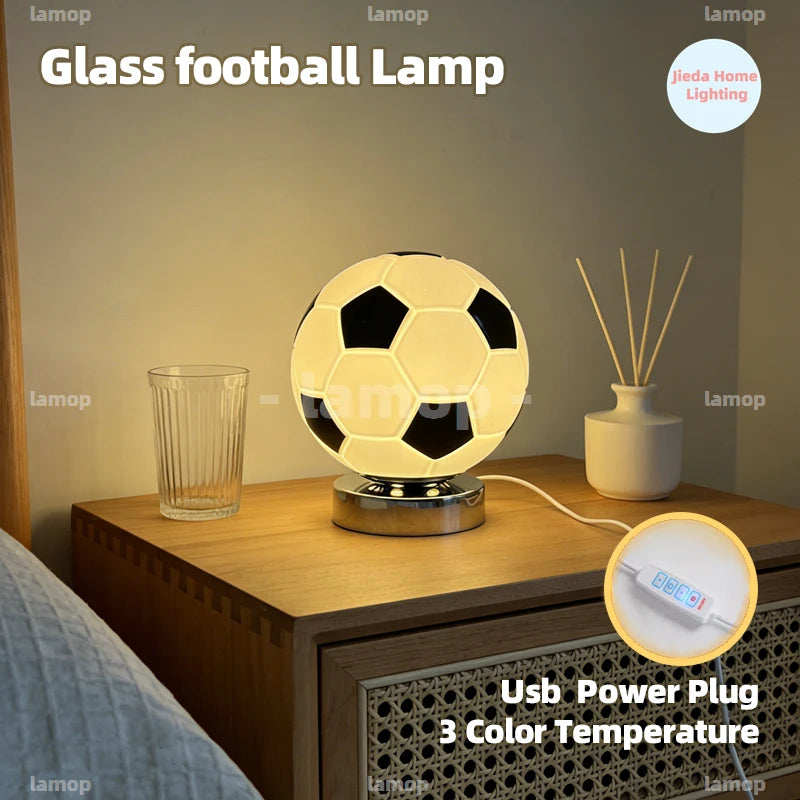 Lampe de chevet foot ball