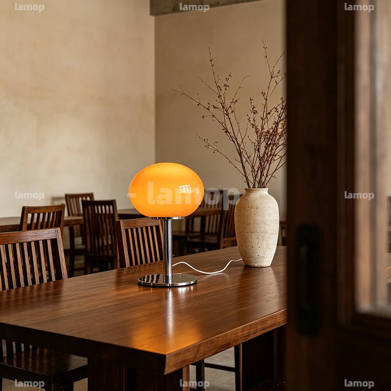 Lampe de chevet jaune