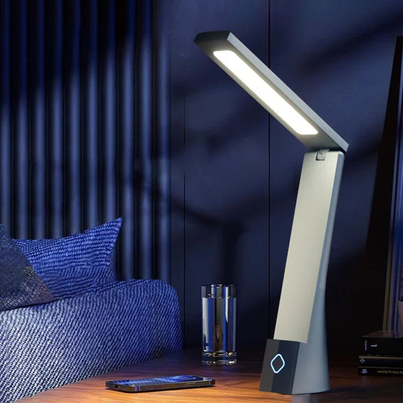 Lampe de chevet grise