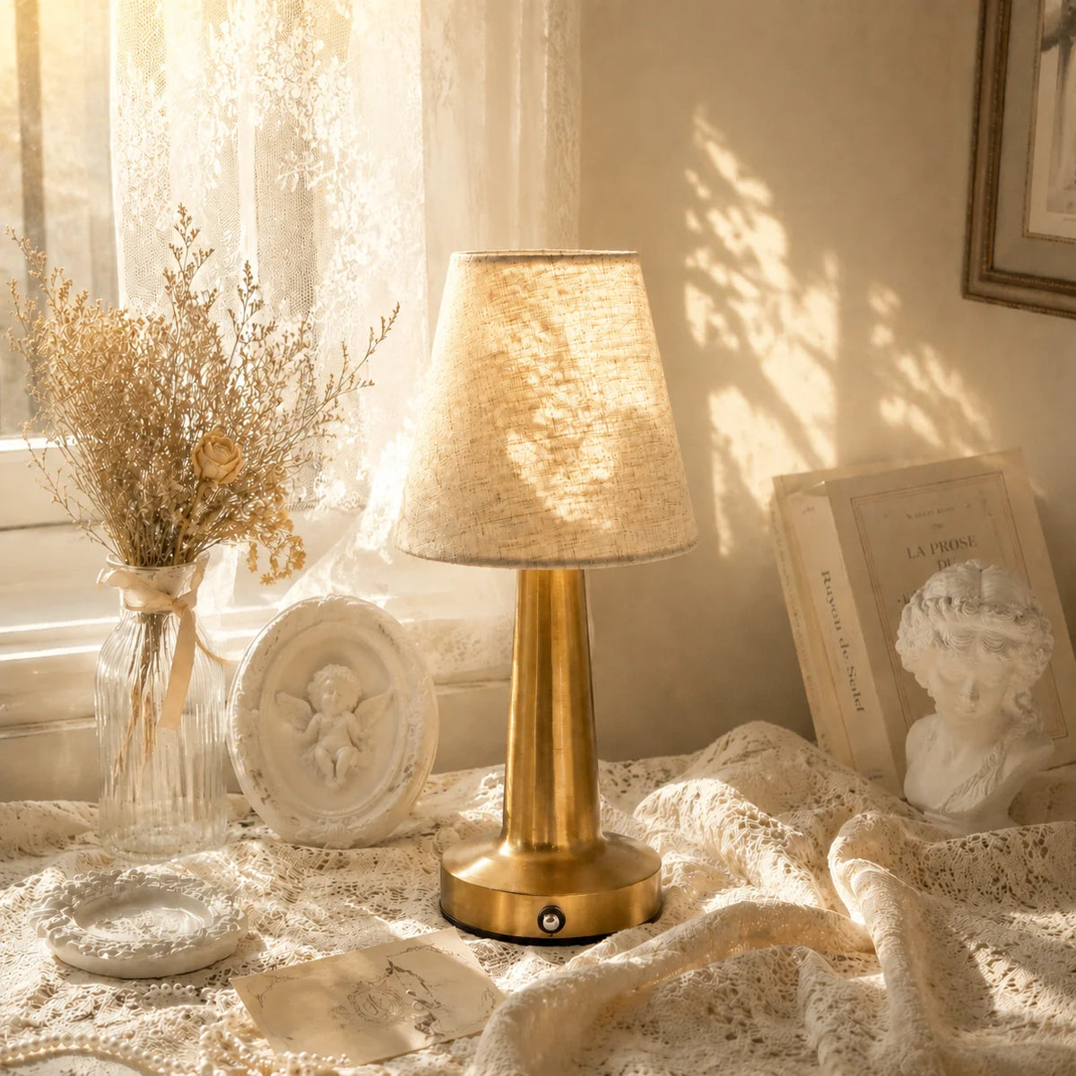 Lampe de chevet taupe