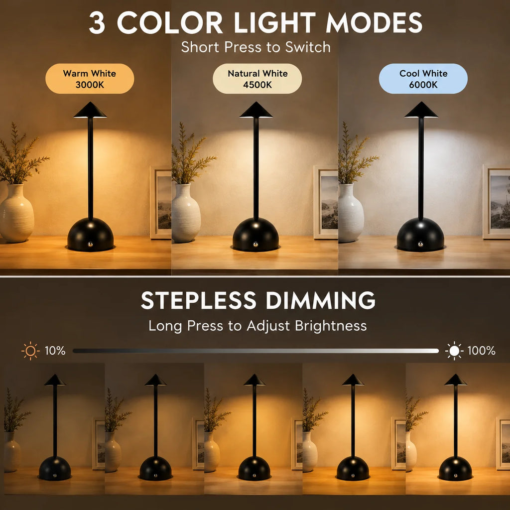 Lampe de chevet led sans fil