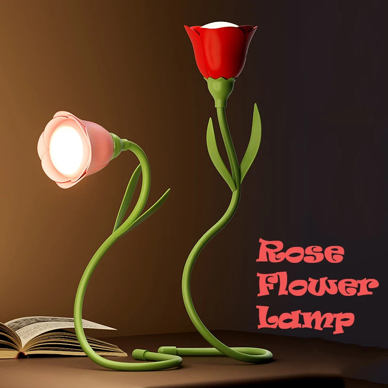 mpe de chevet fleur