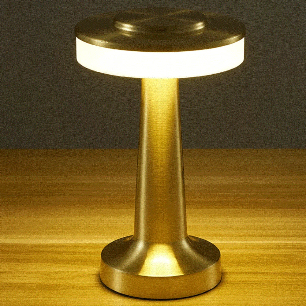 Lampe de chevet argenté