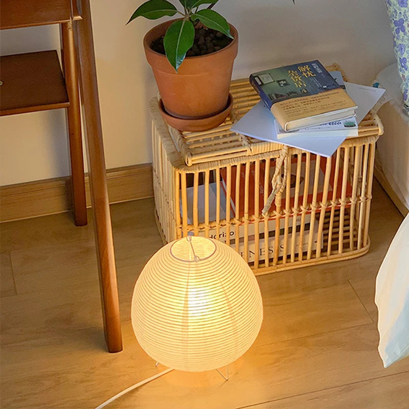 Lampe de chevet en papier