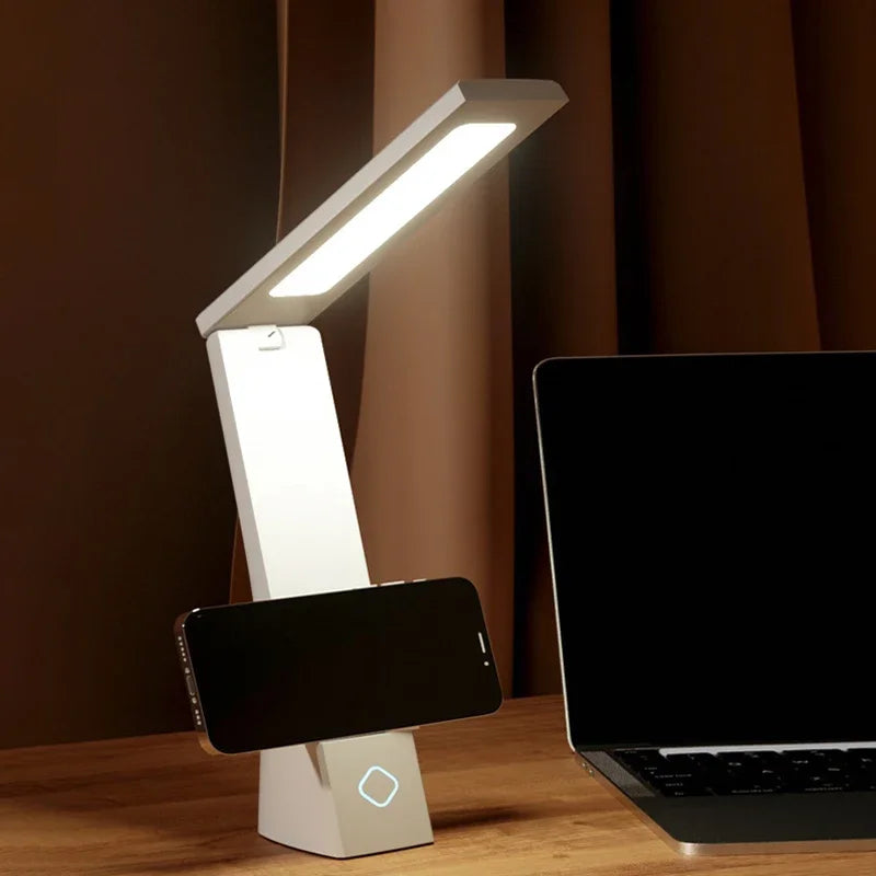 Lampe de chevet grise