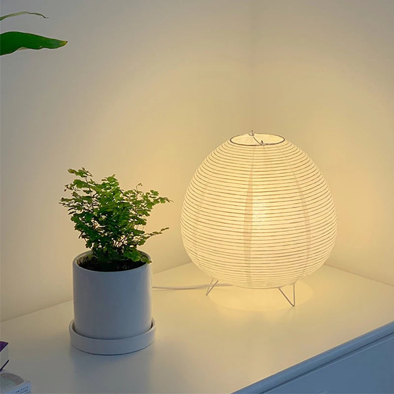 Lampe de chevet en papier