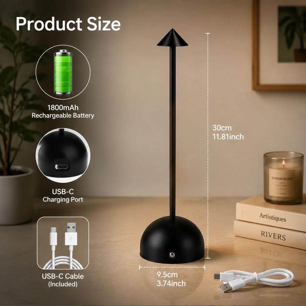 Lampe de chevet led sans fil
