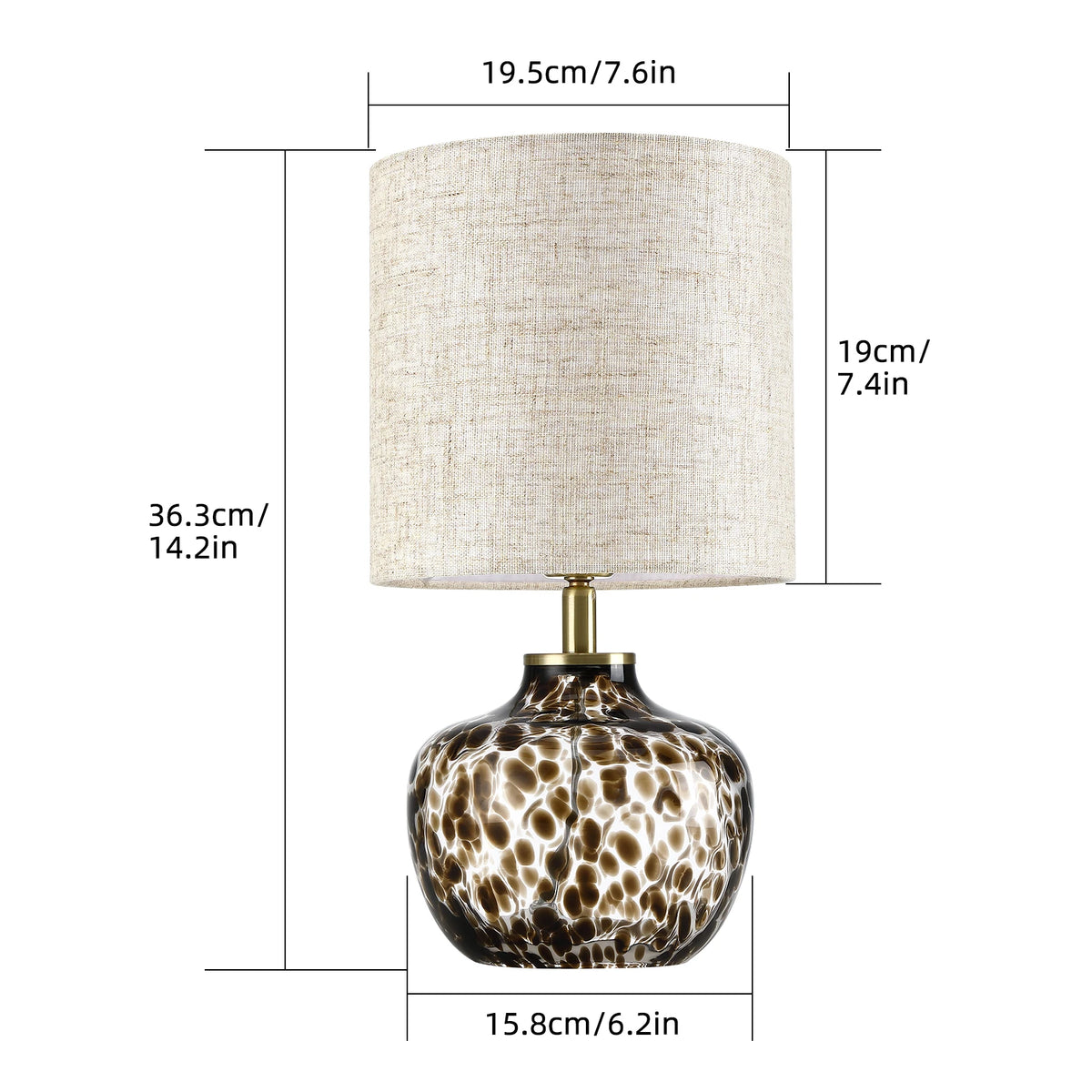 Lampe de chevet léopard