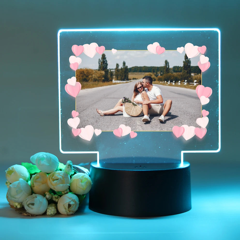 Lampe de chevet personnalisée photo