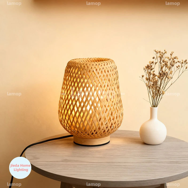Lampe de chevet bambo