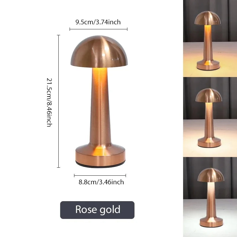 Lampe de chevet chrome