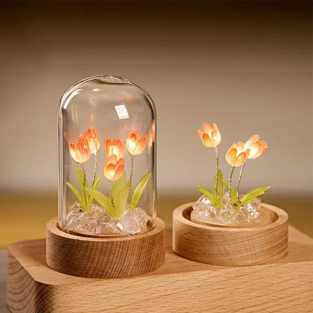 Lampe de chevet tulipe à poser