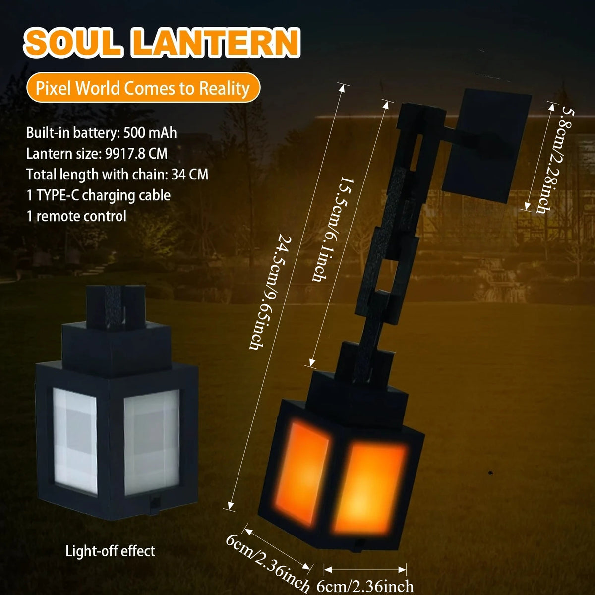 Lampe de chevet mnecraft