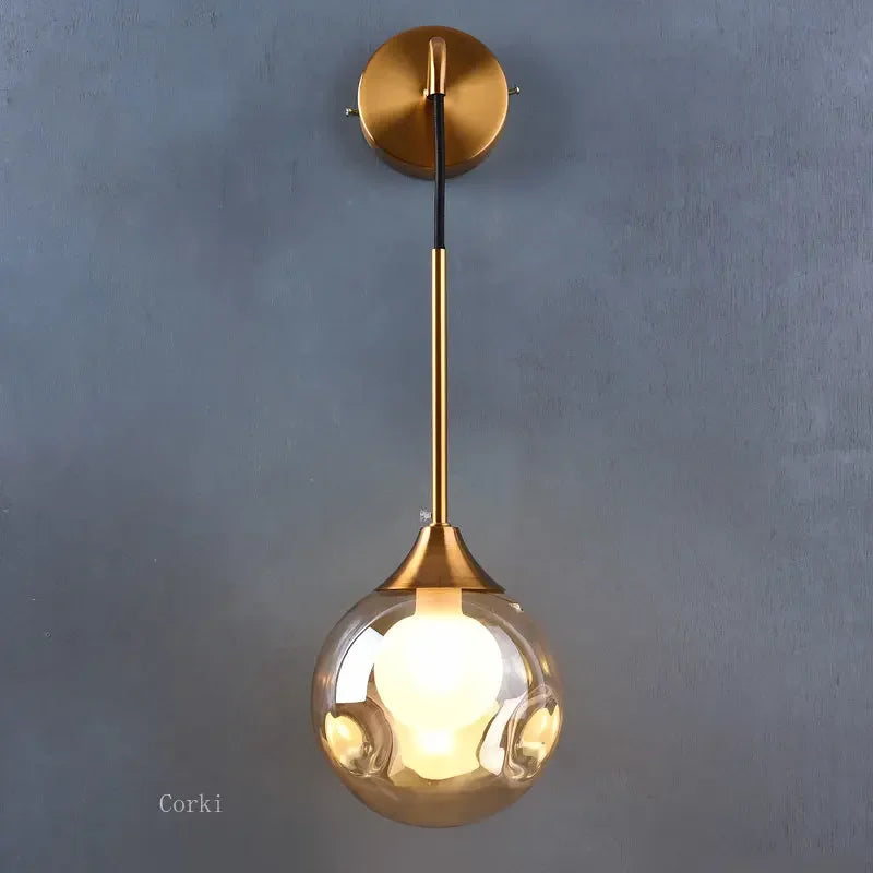 Lampe de chevet or