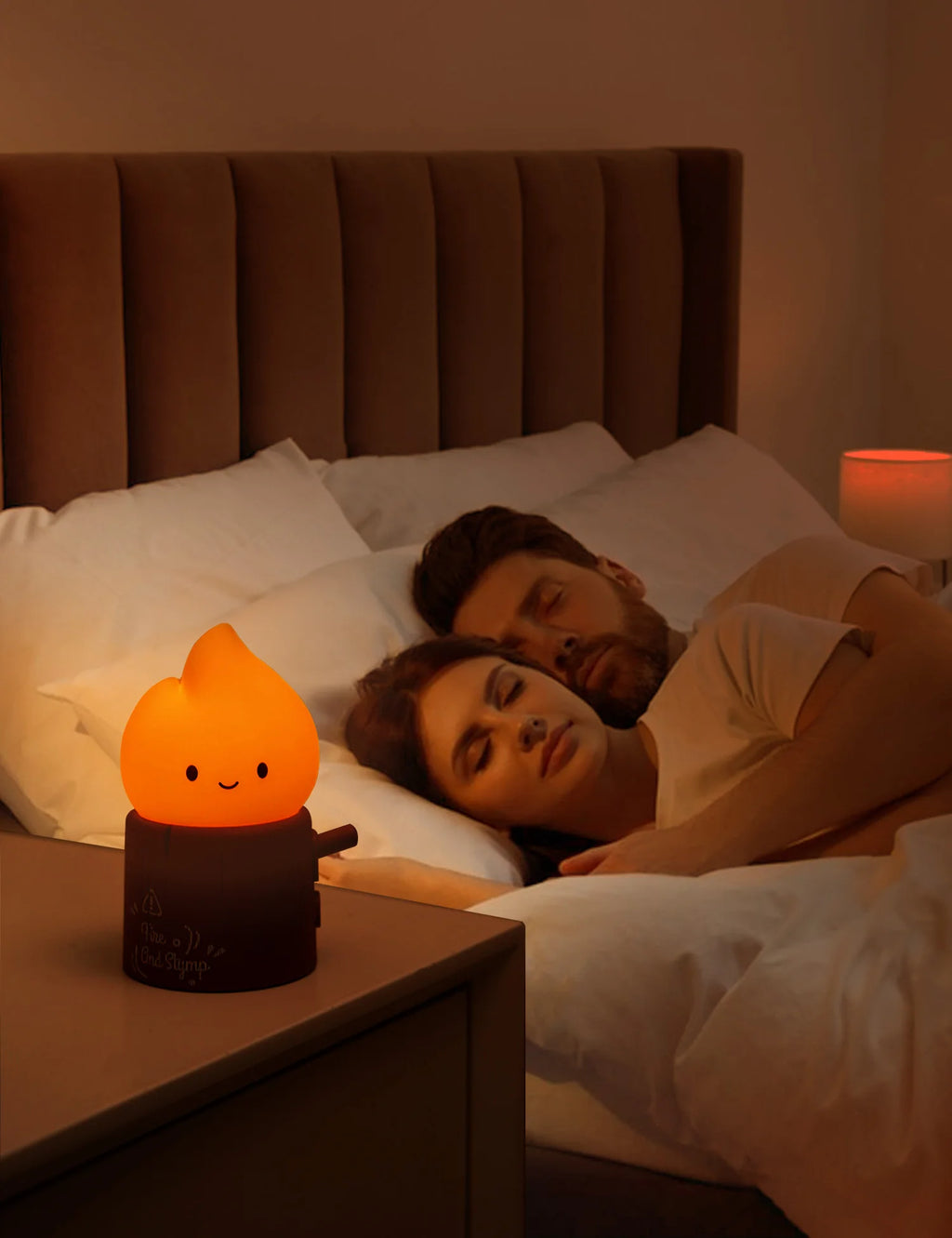 Lampe de chevet marron