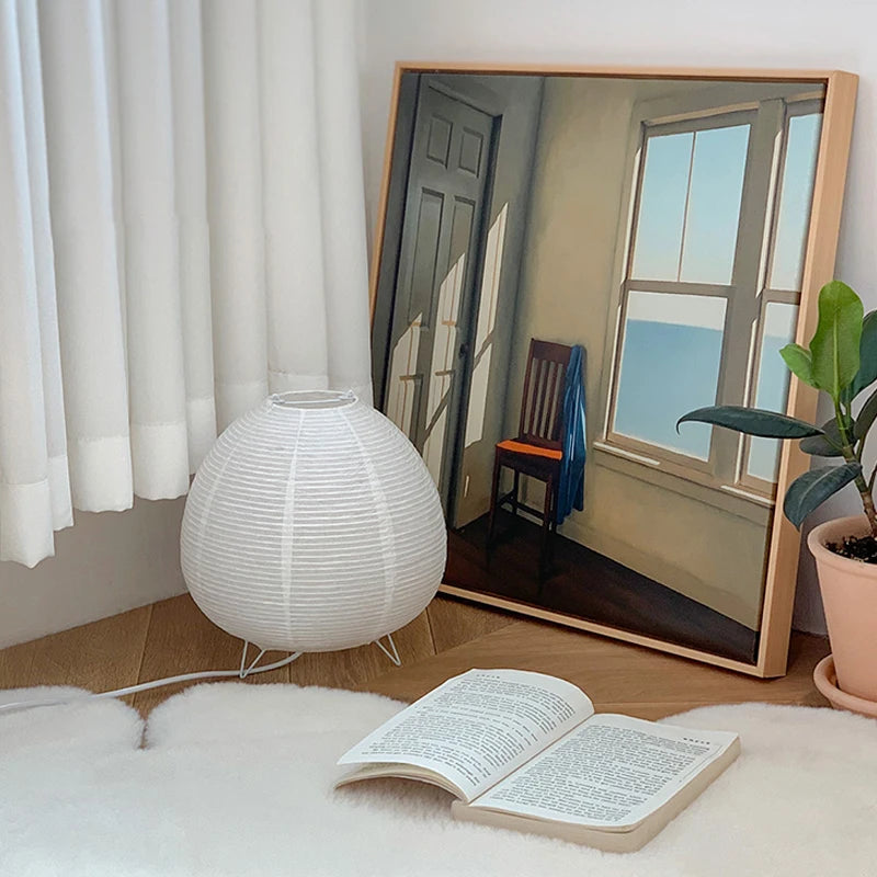 Lampe de chevet en papier
