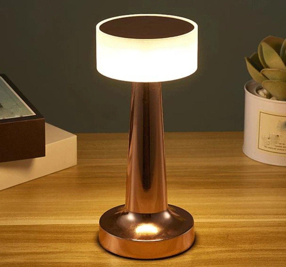 Lampe de chevet argenté