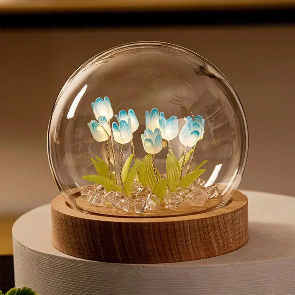 Lampe de chevet tulipe à poser