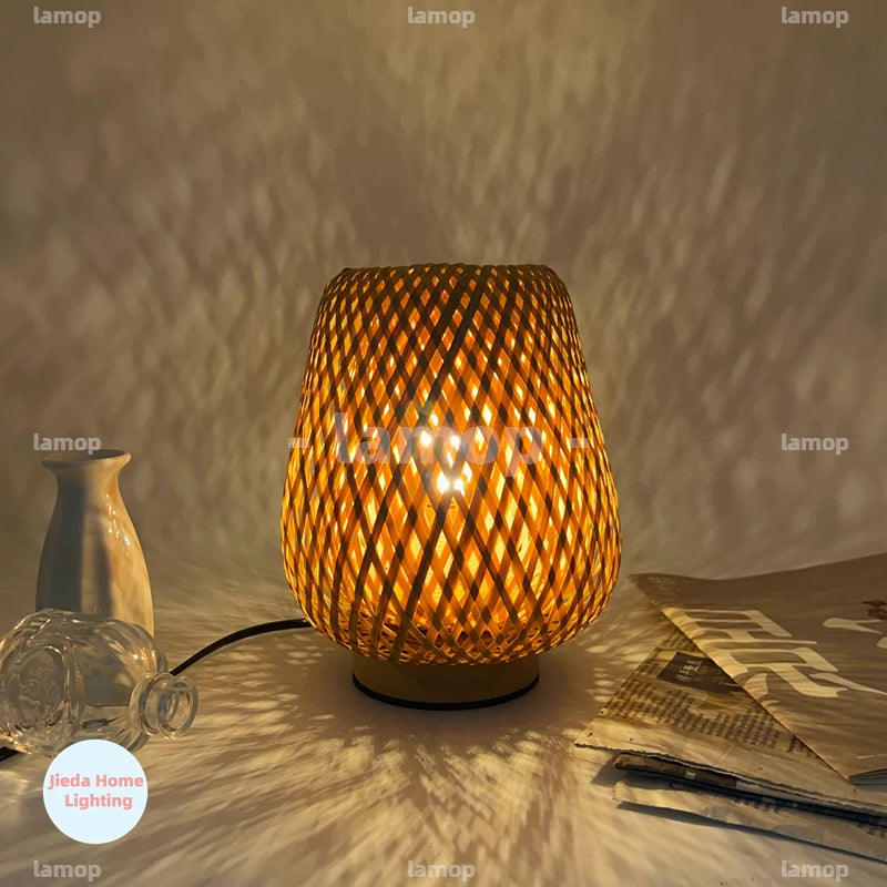 Lampe de chevet bambo