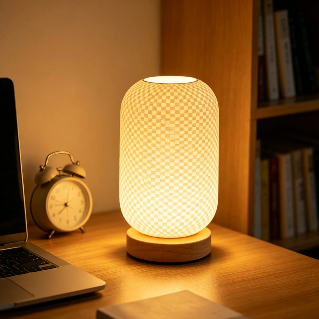 Lampe de chevet beige