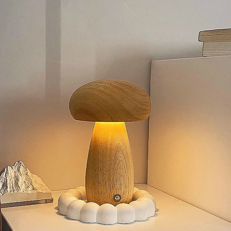 Lampe de chevet bois