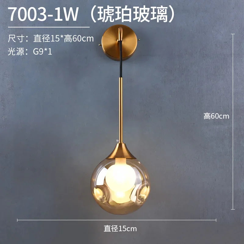 Lampe de chevet or