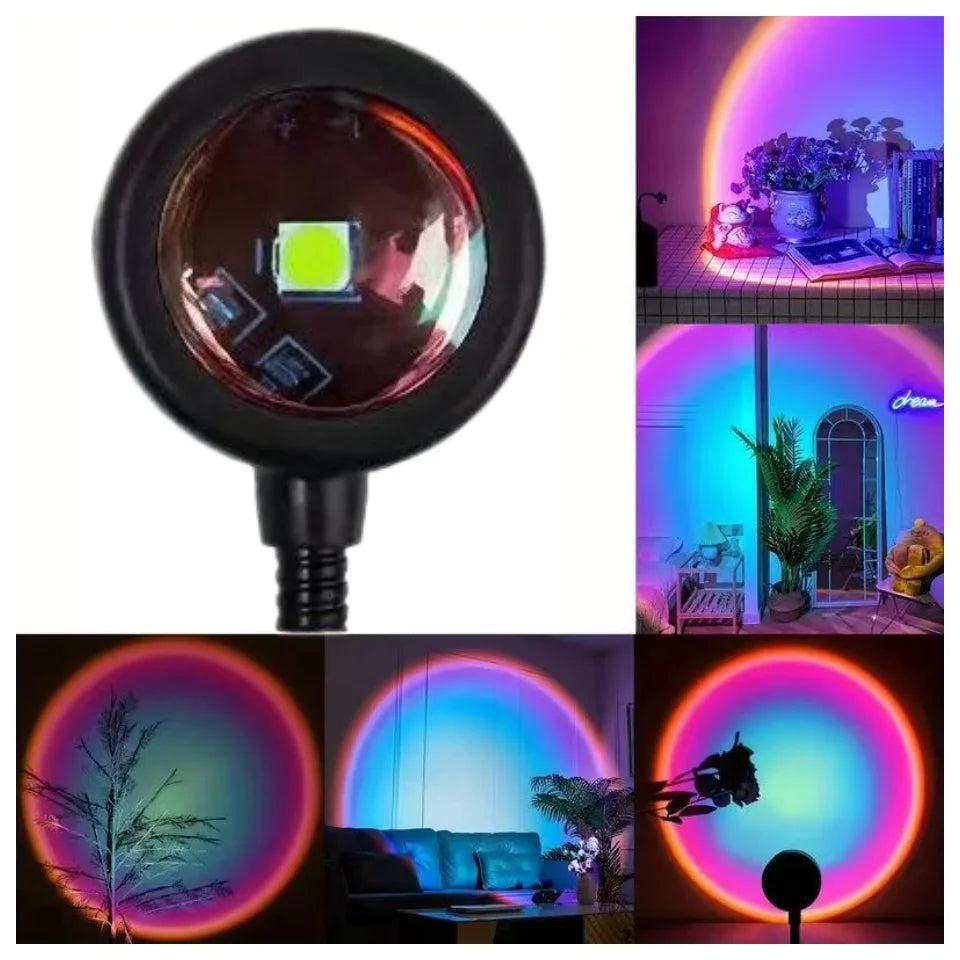 Lampe de chevet arc en ciel