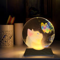 Lampe de chevet en verre