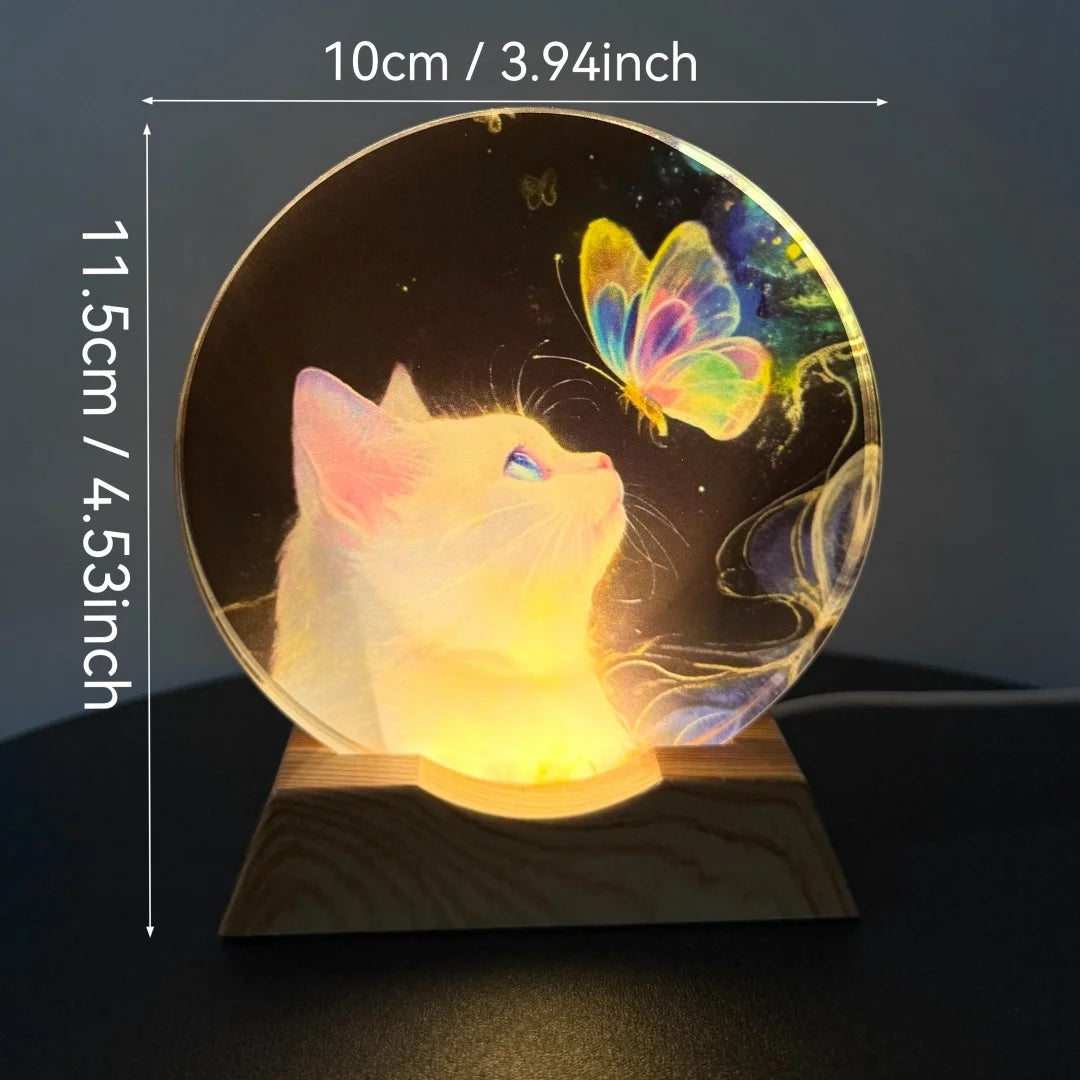 Lampe de chevet en verre