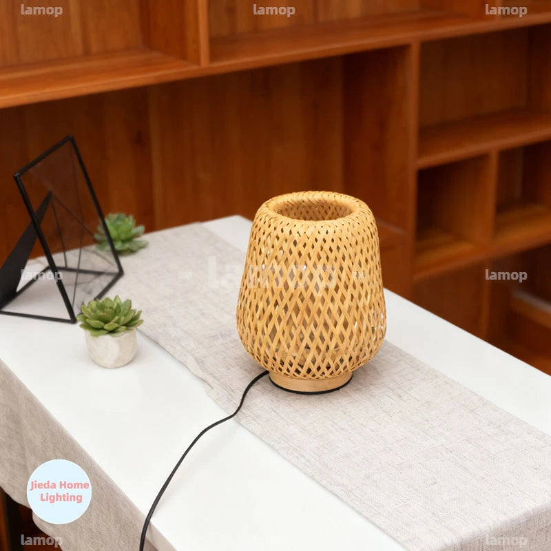 Lampe de chevet bambo