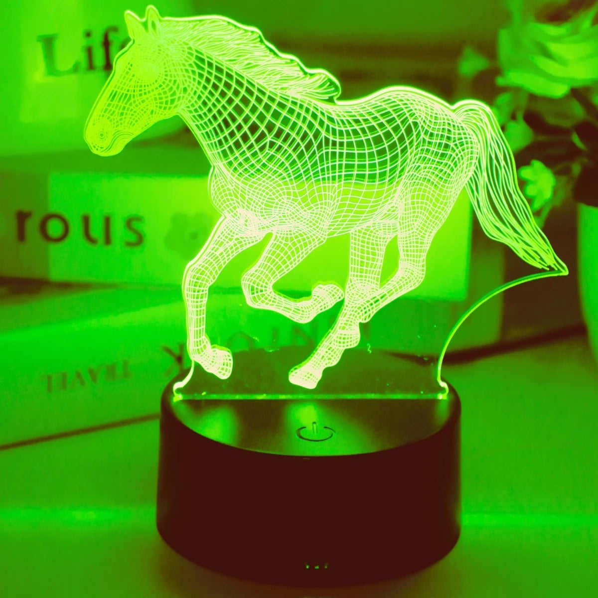 Lampe de chevet cheval