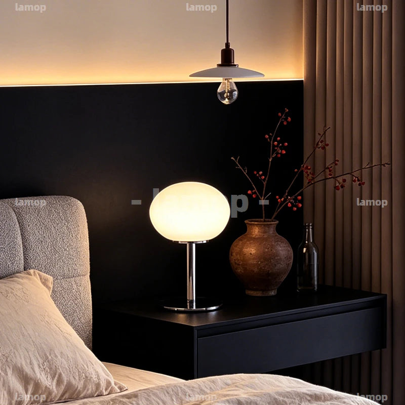Lampe de chevet jaune