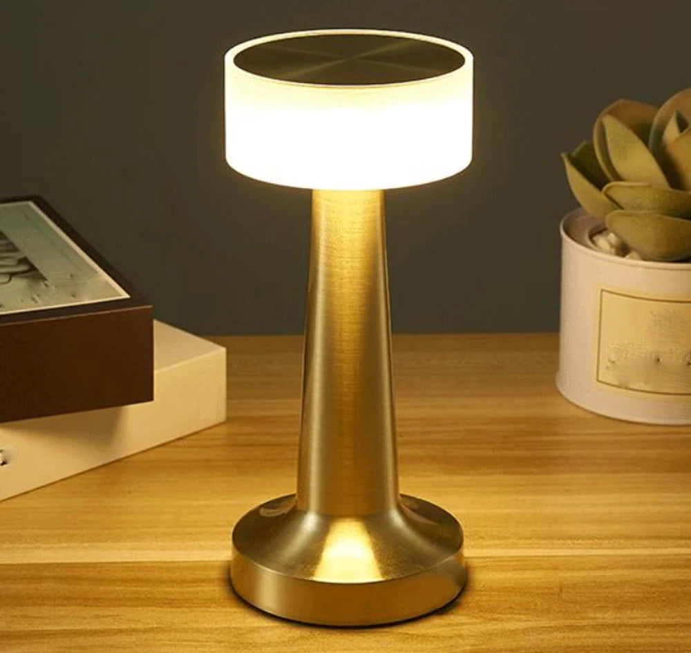 Lampe de chevet argenté
