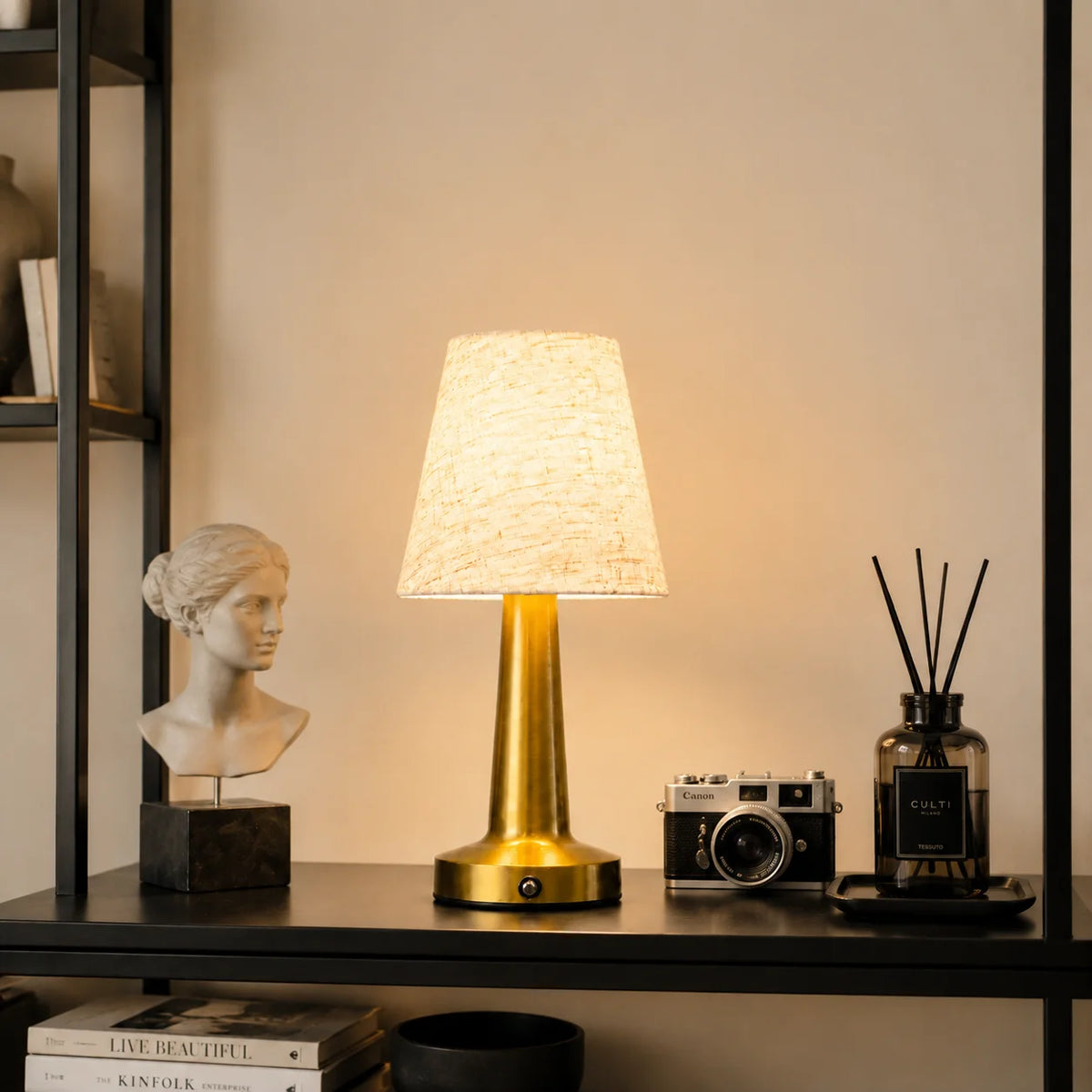 Lampe de chevet taupe