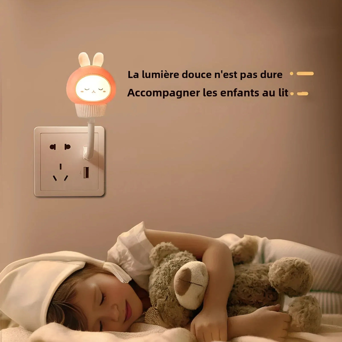 Lampe de chevet colorée