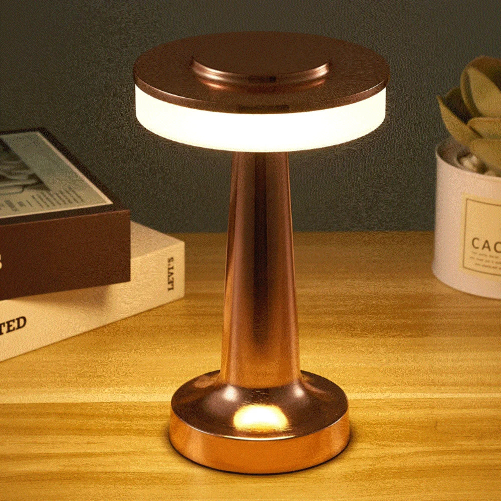 Lampe de chevet argenté