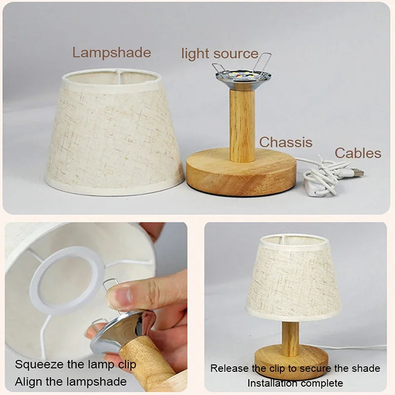 Lampe de chevet japonaise
