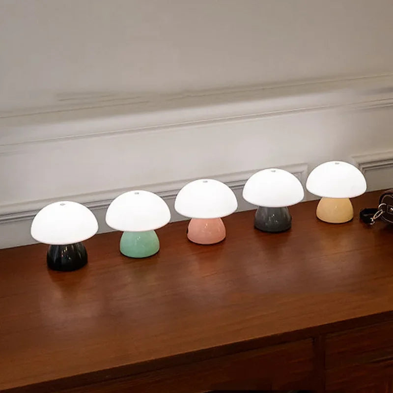 Lampe de chevet champignon