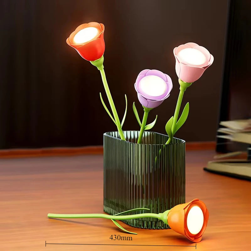mpe de chevet fleur