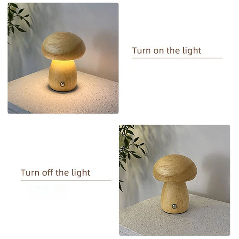 Lampe de chevet bois