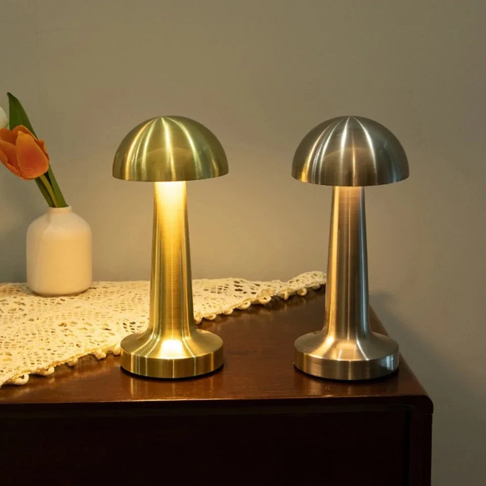 Lampe de chevet chrome