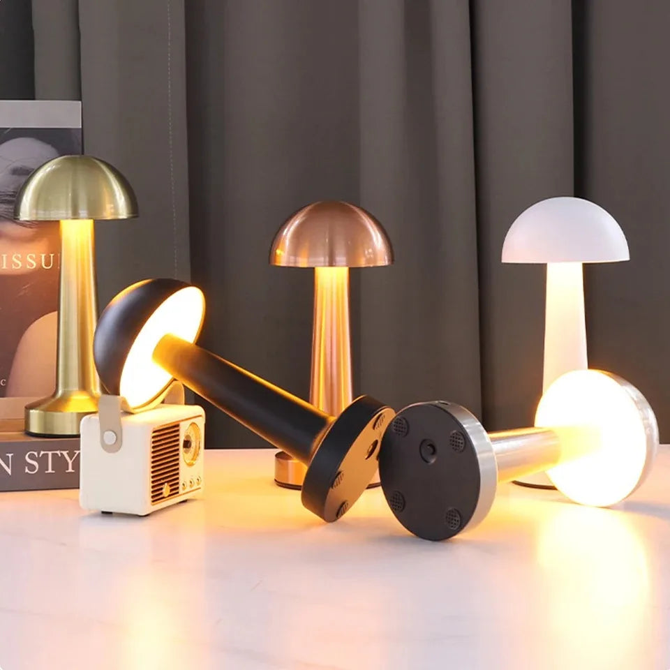 Lampe de chevet chrome