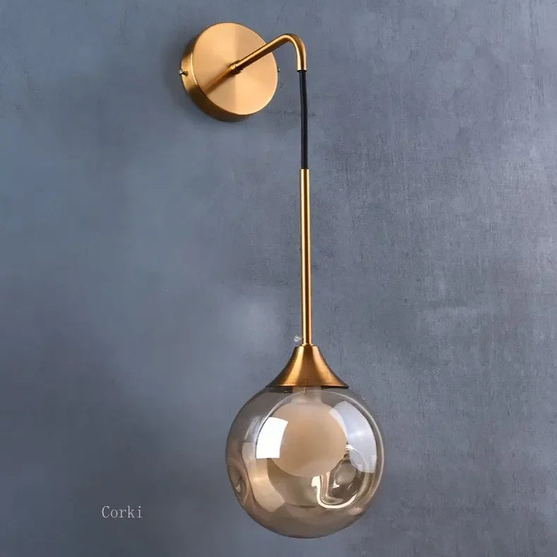 Lampe de chevet or