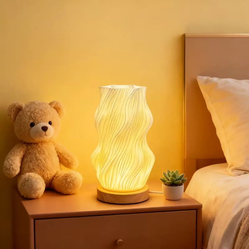 Lampe de chevet beige